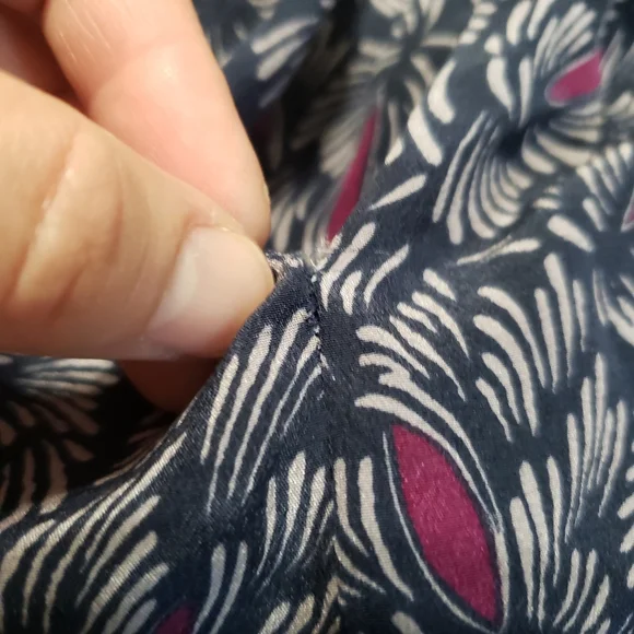 Anthropologie Odille Cowl Neck Cap Sleeve Silk Blouse Size 2 - Picture 11 of 12